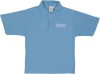 Youth Cotton Knit Light Blue Short Sleeve Polo